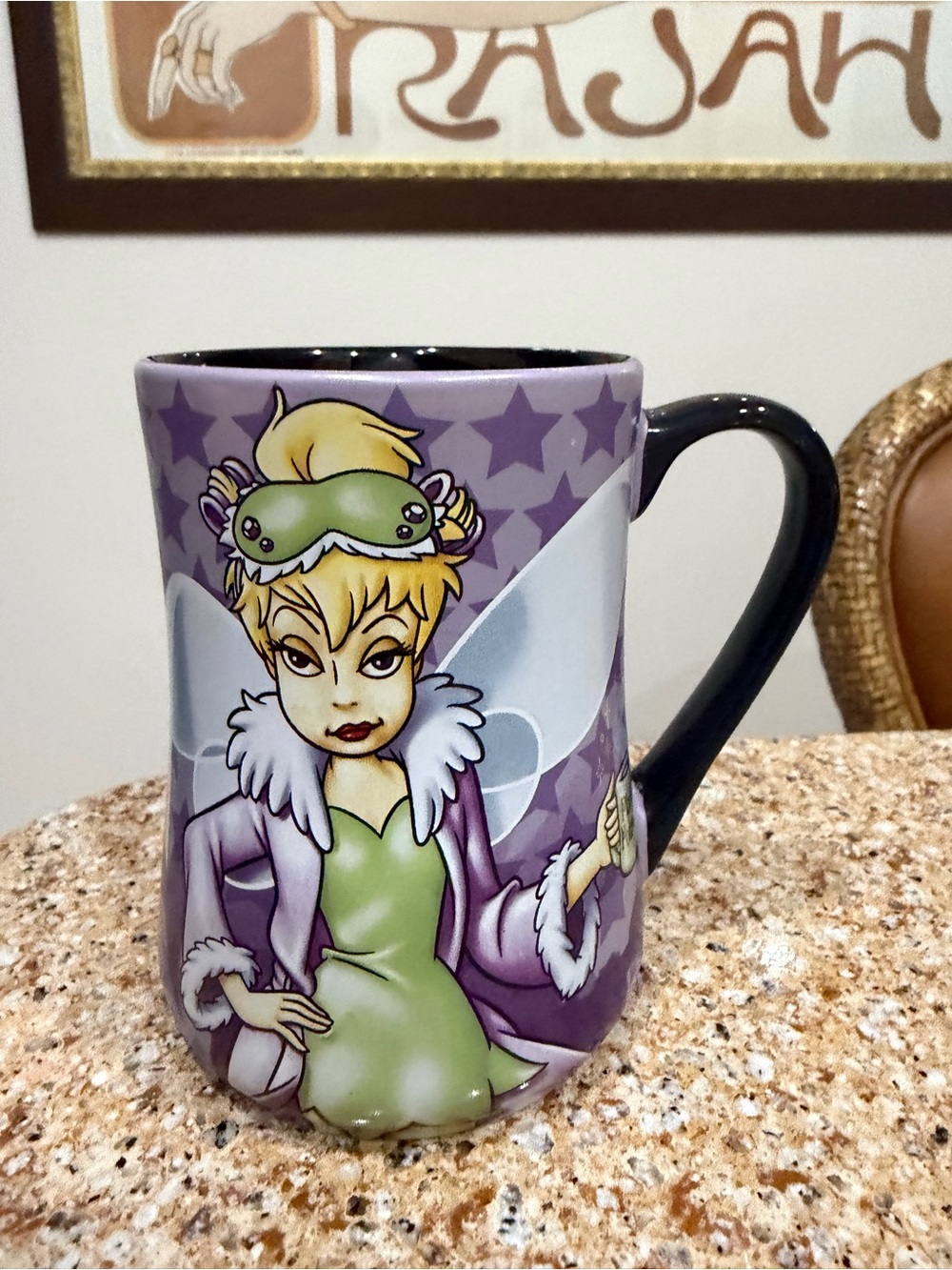 Disney Tinkerbell Mornings Aren't Magical Mug 16 oz mug authentic Disney parks